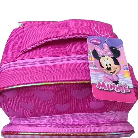 Disney Minnie Mouse Pink New Pop Out 3D Backpack - Picture 4 of 12